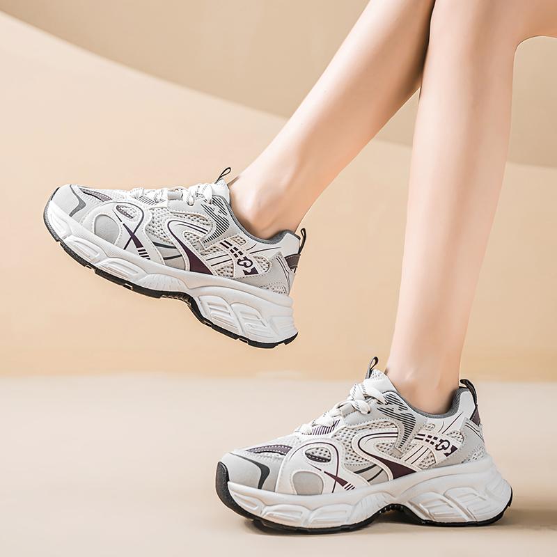 Fashion CRLAYDK Summer Womens Chunky Sneakers Tennis Walking Breathable Work Fashion Mesh Shoes Comfortable Casual Sports Dad Trainers