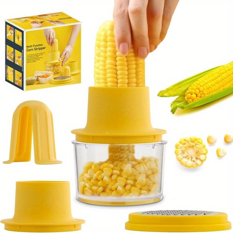 

2 in 1 Multifunctional Corn and Ginger Grinder , Stainless Steel Manual Kernel Remover with Ergonomic Handle, Quickly Remove Kernels жёлтый