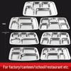 LIJIA FITMENT Stainless Steel Deep 5-Compartment Meal Tray