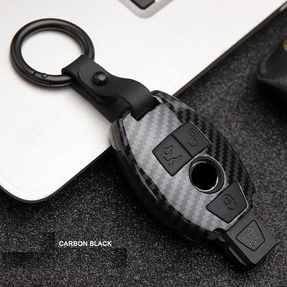 ABS Carbon Fiber Car Remote  Key Case Cover for Mercedes Benz A B R G Class GLK GLA W204 W251 W463 W176