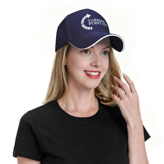 Turning Point USA Charlie Kirk Hat Unisex Adjustable Baseball Cap for Men Women Vintage