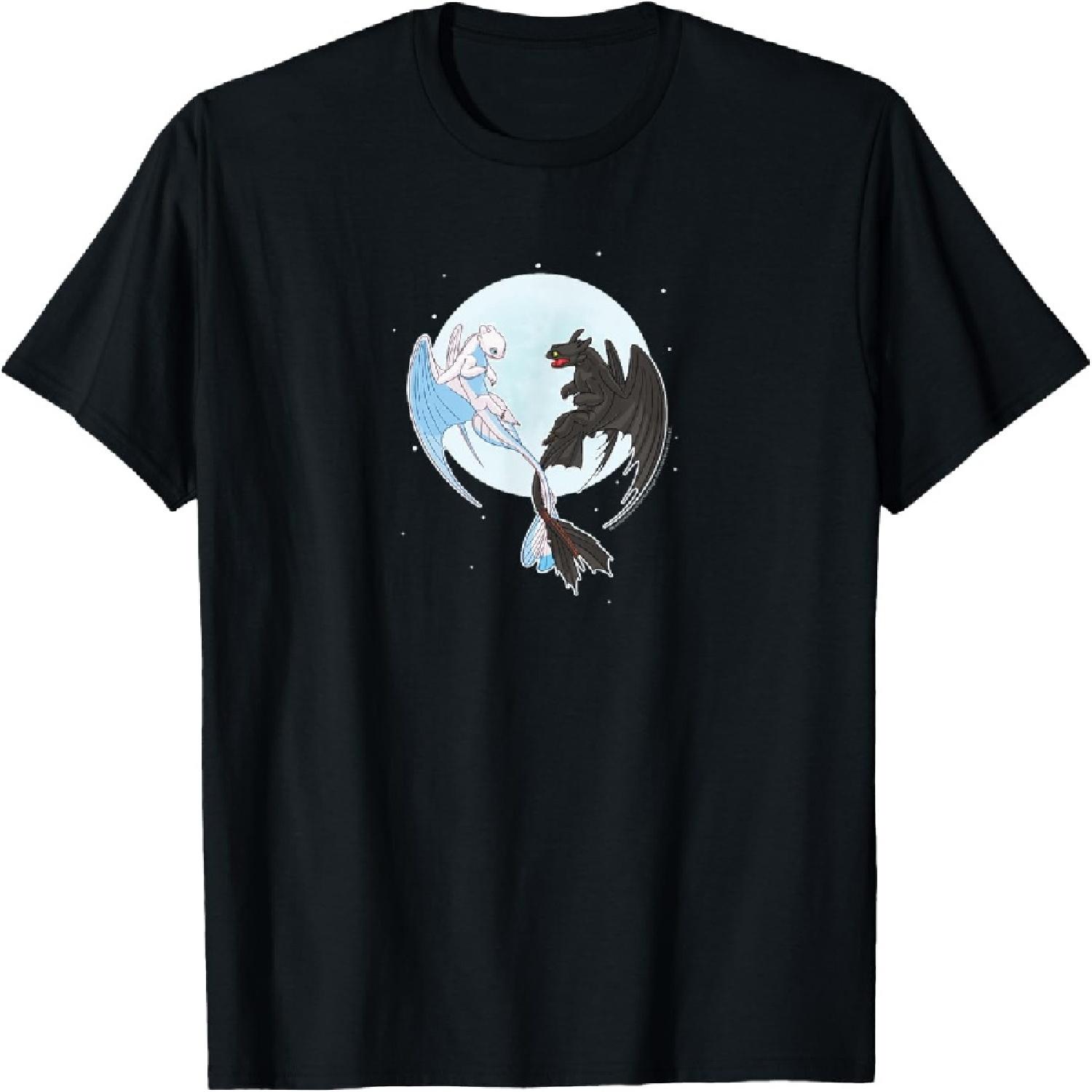 

How To Train Your Dragon - Night And Light Moon T-Shirt XXXXXL різнокольоровий