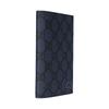 Gucci GG Supreme Passport Holder with Ceramic Effect Leather Card Holder Women's Dark Blue