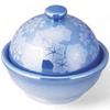 Takumifu Arita Ware 7cm Side Plate, Blue Pearl Silver-Painted Spring and Autumn Dome, Delicacy, Made In Japan