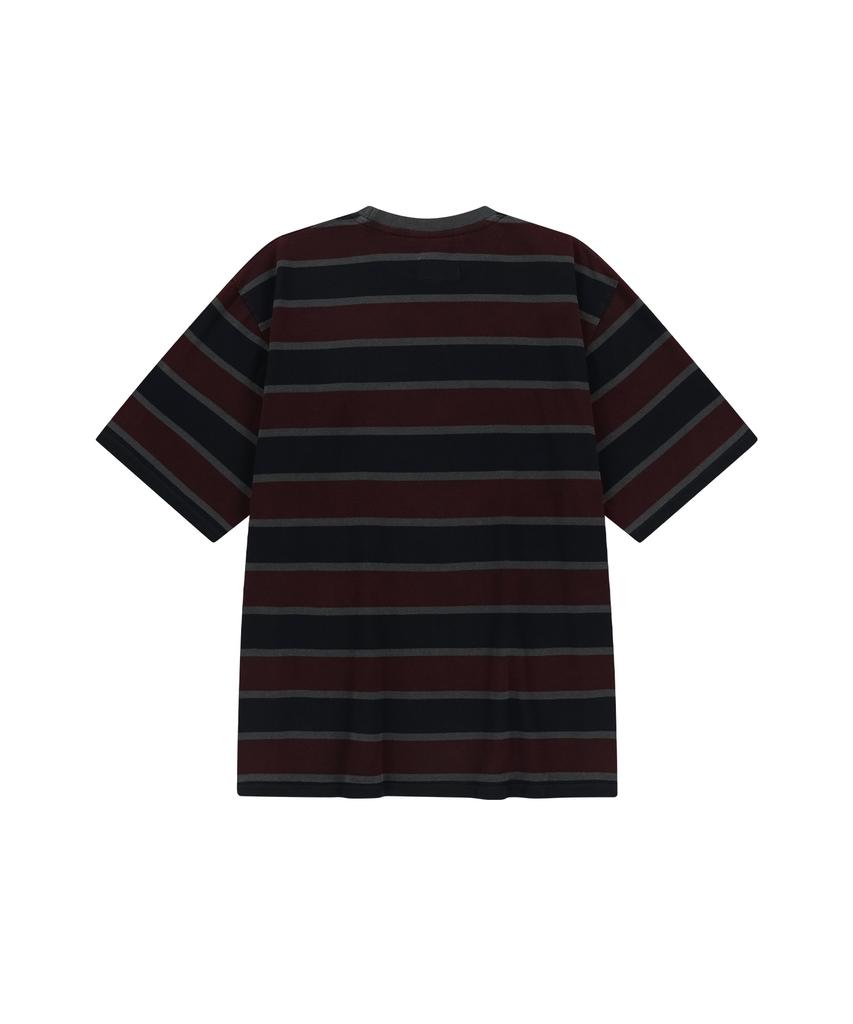 ENDOOR Vintage Stripe 1/2 T-Shirt (Vtg Red)
