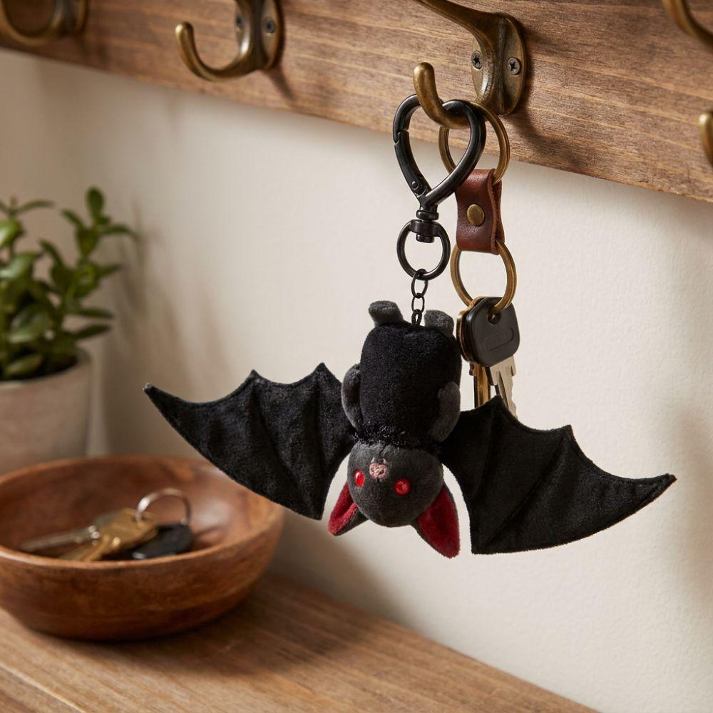 Gothic Bat Keychain with Wings Novelty Cute Bat Keyring Funny Bat Bag Charm  Halloween Gift