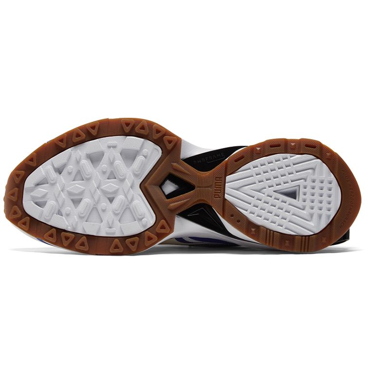 Puma Roaringwild X  Pwrframe Op-1 2 Fabric Leather Sports Fashion Low-Top Casual Shoes Unisex Casual Shoes White Blue 382300-01