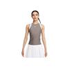 Slam Dri-Fit Μαλακό Άνετο Μοντέρνο Ευέλικτο Στενή Γραμμή Αθλητικό Αμάνικο Τοπ Γυναικεία Μπλούζες Χρώμα Σπηλαίου-Πέτρας Ποδοσφαίρου-Γκρι Λευκό FZ6476-289