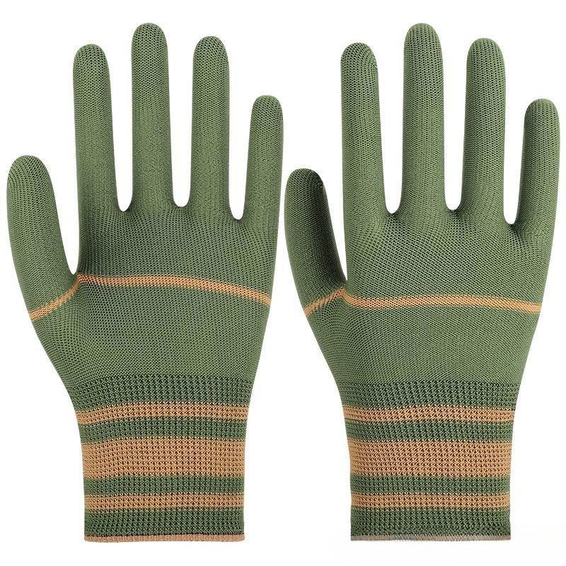 Durable Stretchy Breathable Nylon Work Gloves, Moisture Wicking Soft Comfortable Gloves for Men Women Labor