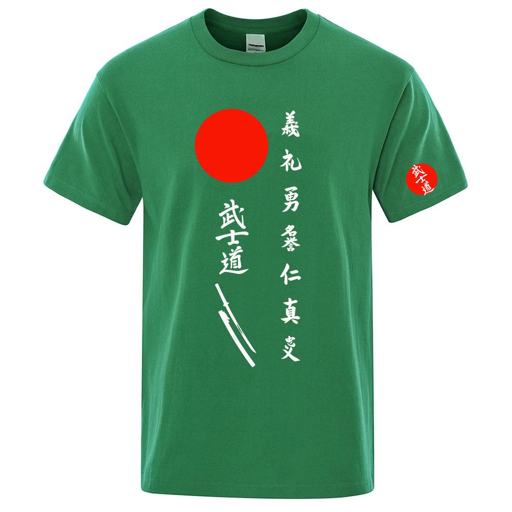 Japan Bushido Japan Bushido The Unisexs regular shortsleeved shirt is suitable for summer and has a soft fabric T shirt