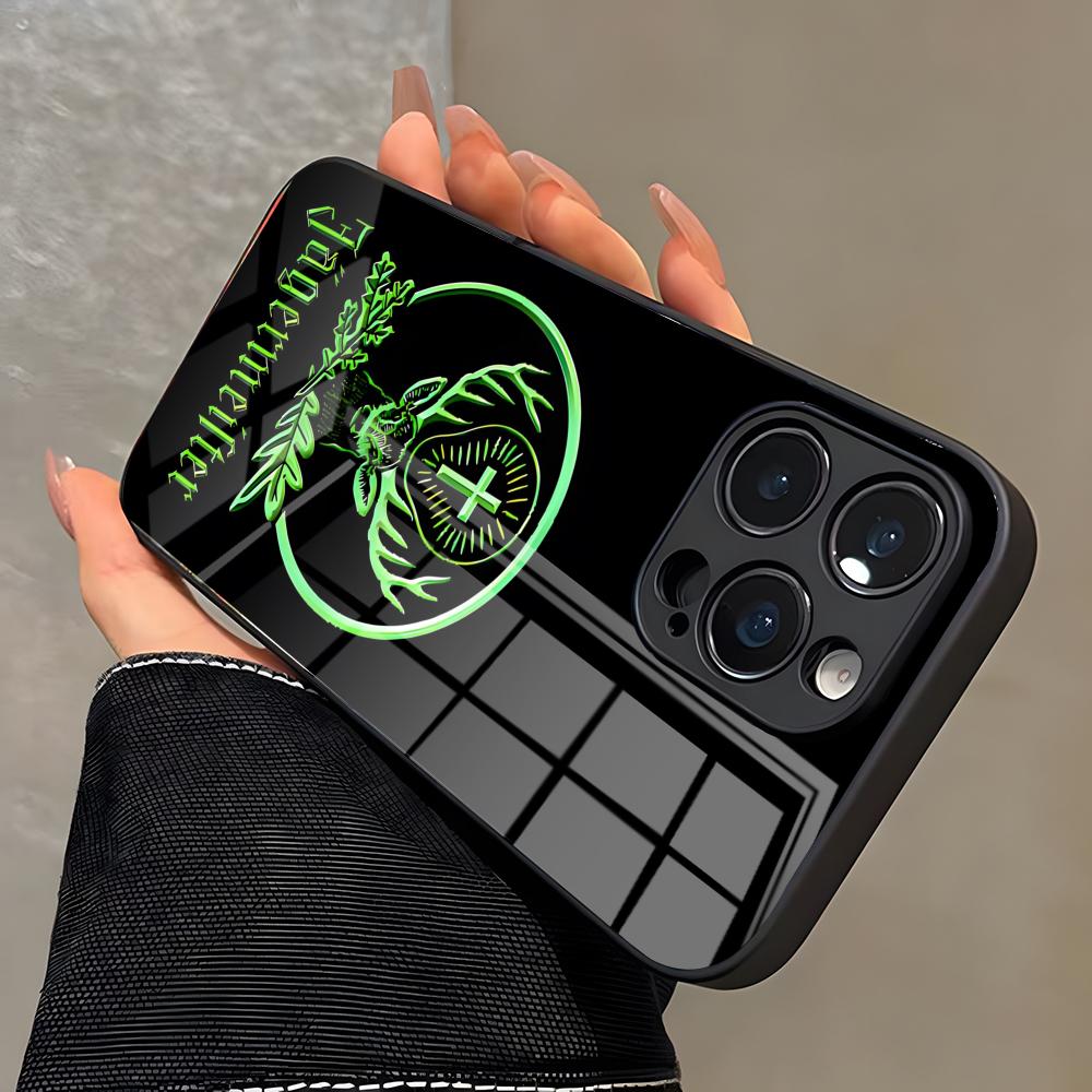 

Горячий чехол для телефона с изображением Jägermeister для iPhone 17 Pro Max 16 15 14 Pro Max 13 11 X Xs Xr 8 7Plus Стеклянная крышка iPhone 12
