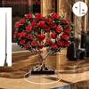 Tree of Life Rose & Love Statue, Plant Acrylic Figurine, Four Seasons Decoration, Novelty Home Decor, Perfect Durable for Bedroom