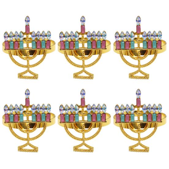 

6 шт. Кольцо для салфеток, выдолбленный подсвечник в форме стразов, декоративный стол B