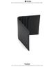 Men's Minimalist Crossgrain Cowhide Leather Card Holder with Logo and Anti-magnetic Feature.
