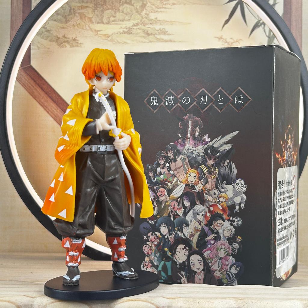 Anime Figure Demon Slayer Figures Kimetsu No Yaiba Doll Tanjiro Nezuko Zenitsu Figurine Inosuke Warrior Action Figure Model Toys