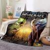 World of Warcraft Art Blanket Flannel Blanket A World of Magic and Limitless Adventure Soft Comfortable Home Travel Blanket