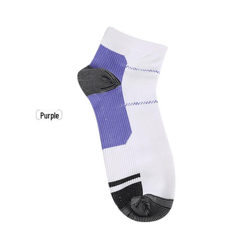 Unisex Compression Socks for Running and Plantar Fasciitis - Short Sports Socks for Men & Women