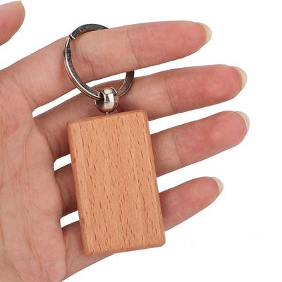 10 Stück Buchenholz Schlüsselanhänger Schlüssel Schlüsselanhänger Kleidung Tasche Dekoration