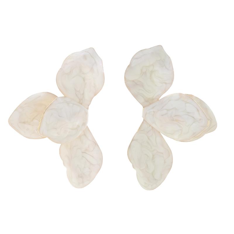 

Винтажные эмалевые серьги-пусеты с крупными цветами из металла для женщин, личность, для свадебной вечеринки, модные ювелирные изделия, подарки A2