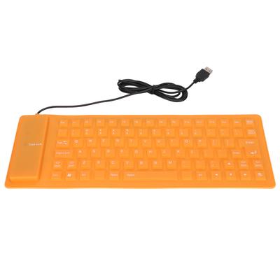 Silikon-Tastatur Vollständig versiegeltes Design Leicht Tragbar Leise Weich Komfortabel USB Kabelgebunden Silikon-Tastatur für PC