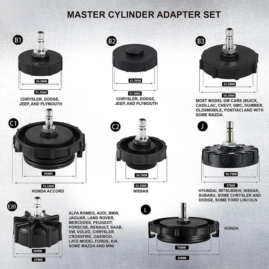 Brake Master Cylinder Bleeder Kit Replaces Maintenance Brake Bleeder Adapter