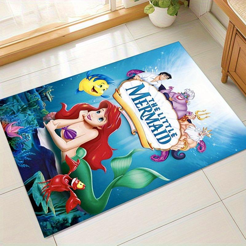 

1pc. The Little Mermaid Ariel Underwater Scene Rug - Home Decor Carpet for Room, Office Mat, Outdoor Rug Giftz049027 60cm by 90cm
