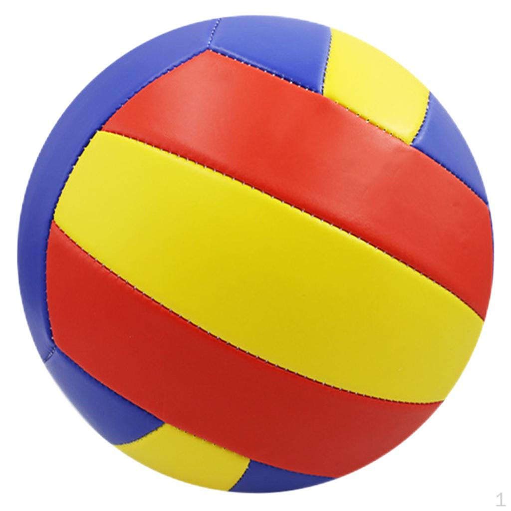 Official Size 5 Volleyball Recreational Rubber Stability PVC Soft for Training Beach Play Children