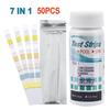 7 Way Swimming Pool Testing Strips for Chlorine Bromine Alkalinity pH Hardness