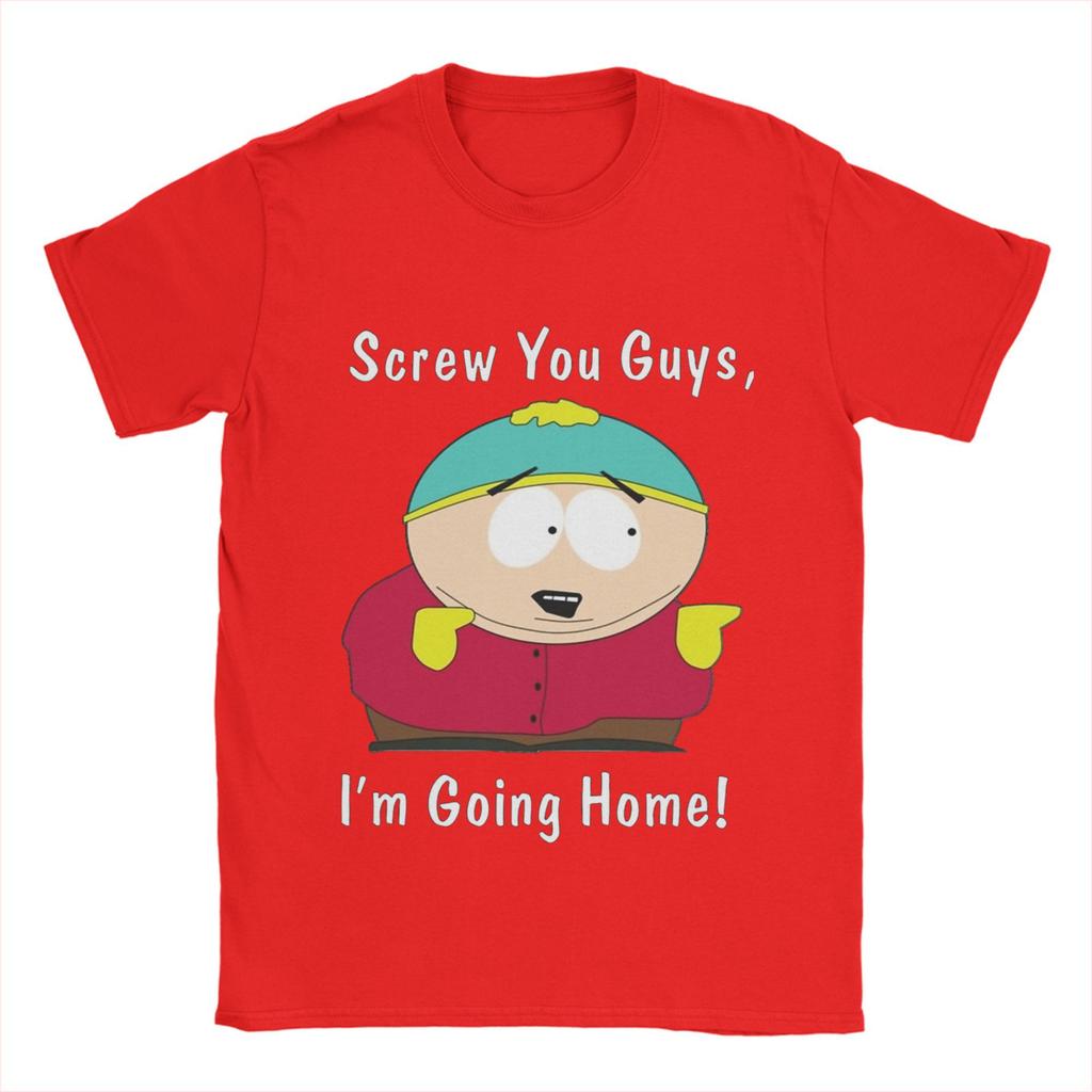 Souths Parks Cotton T Shirt For Men's Summer Eric Cartman Streetwear T Shirts Breathable Harajuku Tees Oversized Casual Clothing