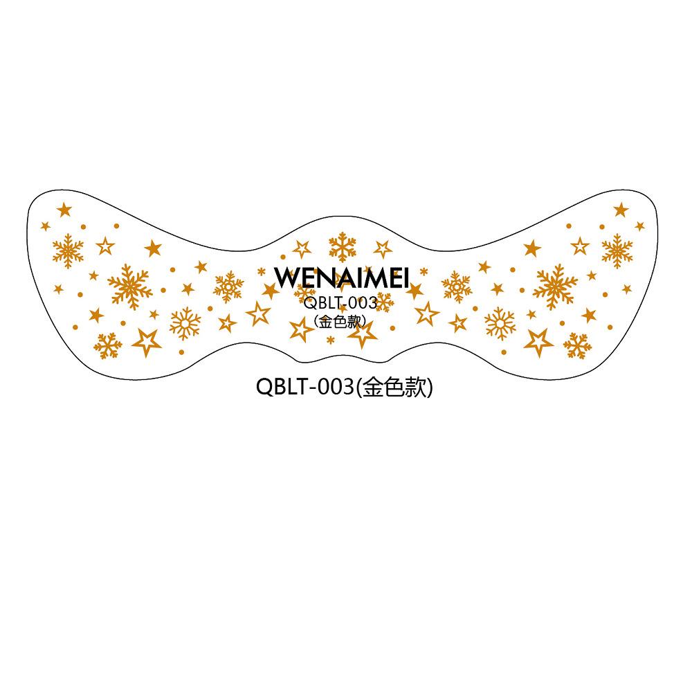 Hot Stamping Face Freckles Tattoo Sticker Hot Silver Laser Gold Party Disposable Waterproof Sticker Set