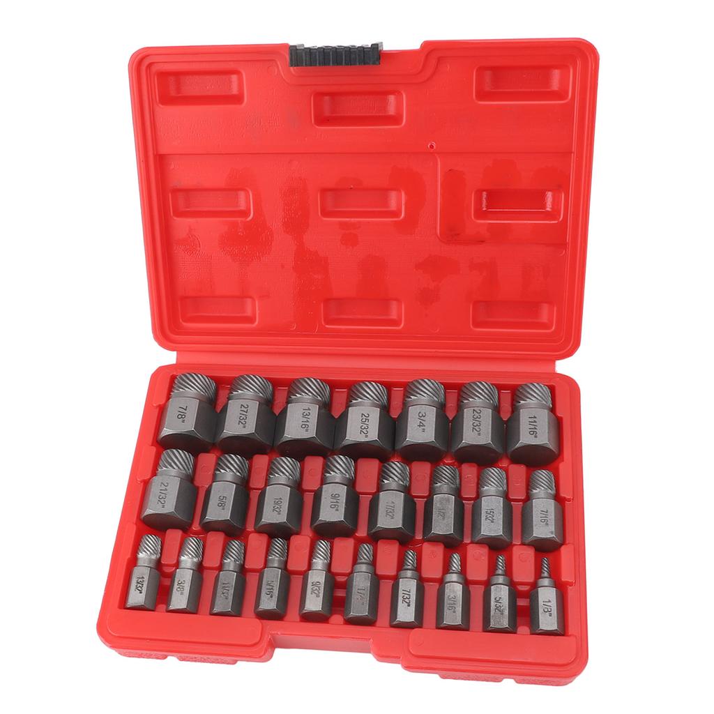 25 Pieces Screw Extractors Hex Shank   Screw Remover Tool for Damaged Broken Stripped Screws  s