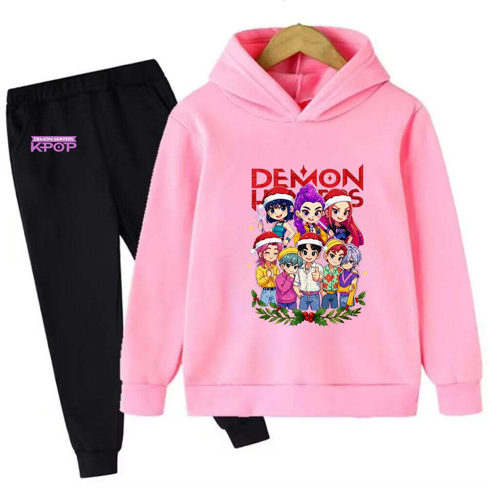 Clothing Sets Girls Casual Comfort Sweatshirt Fashion Printed Pattern Children's Hoodie Set