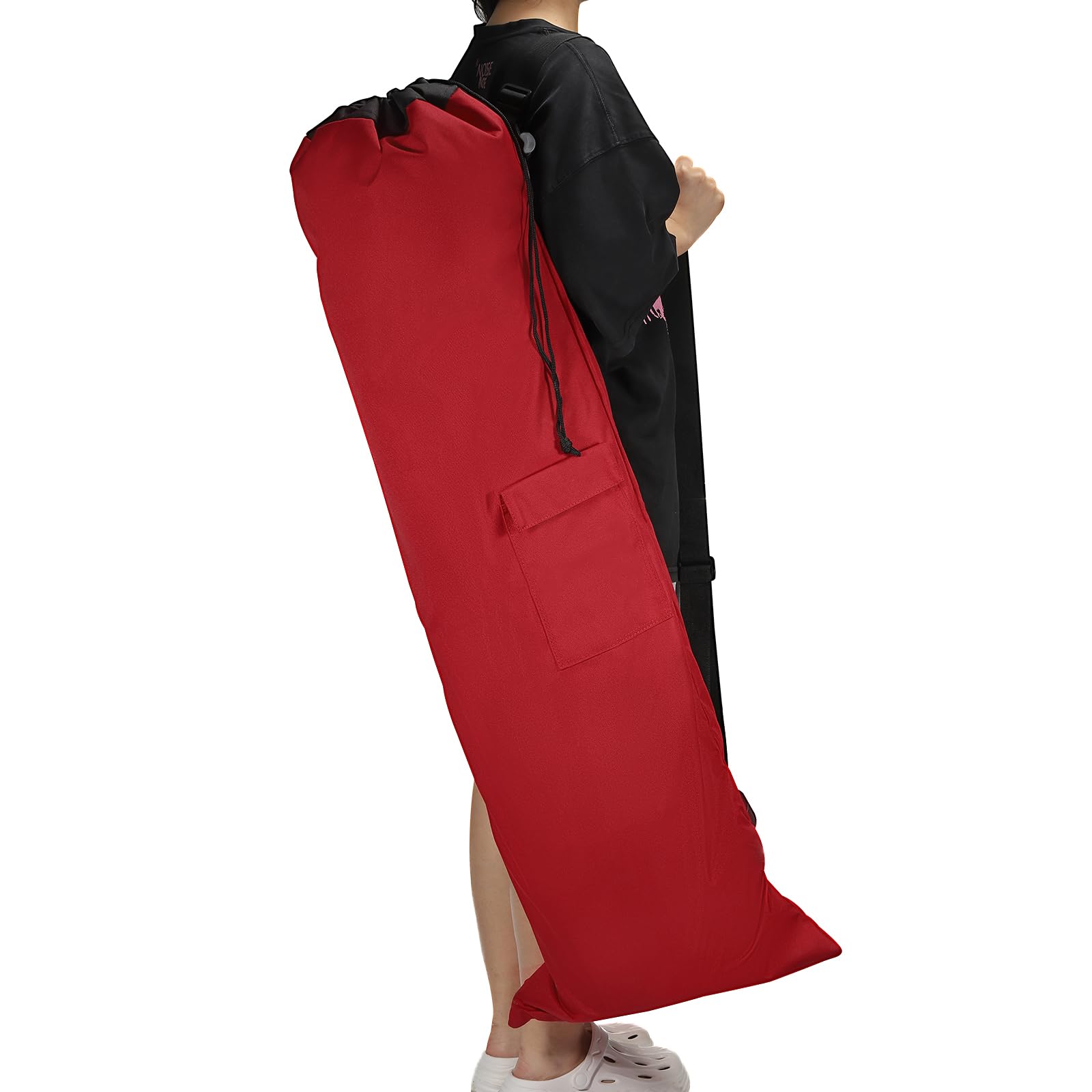 

PATIKIL Camp Chair Replacement Bag Складная походная сумка-мешок из 900D Oxford Большая сумка для переноски с регулируемым плечевым ремнем и боковым карманом