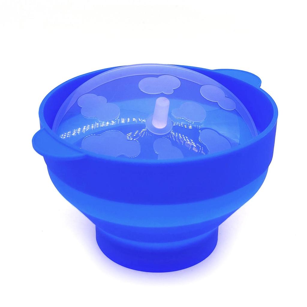 Foldable Silicone Mini Popcorn Bowl, BPA-Free, Perfect for One Serving