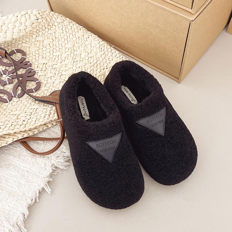 

Women s Large Size Thick Sole Winter Warm Fur One Snow Boots Thickened Lined Ankle Boots Anti-slip Hiking Sports Cotton Shoes Soybean Shoes 35 чёрный