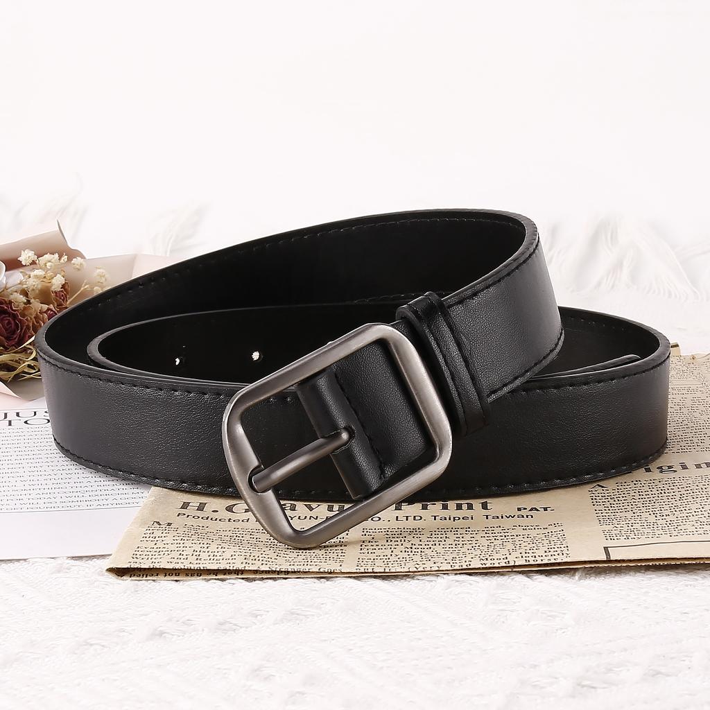 Cinto Fivela de Pino de Liga Cinto Masculino Moderno Masculino Simples Masculino e Feminino Mesmo Cinto Cinto Sutura de Carro