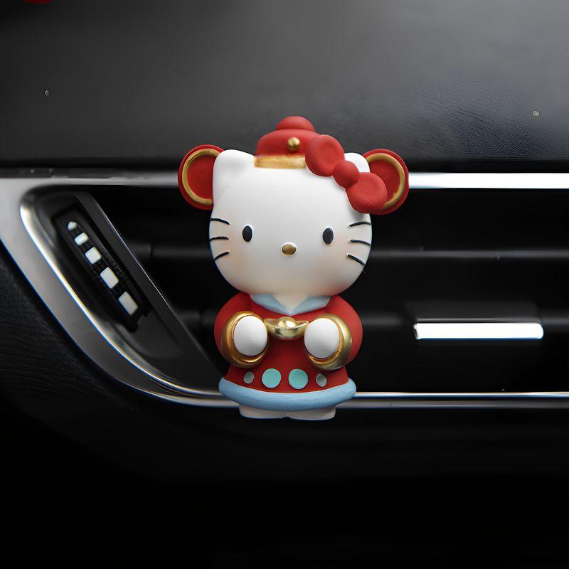 

Hellokitty2025 Fortune God Car Fragrance Long-Lasting Creative Car Air Vent Decoration Diffuser Stone Ornament Gift Red Lucky Kt Other notes