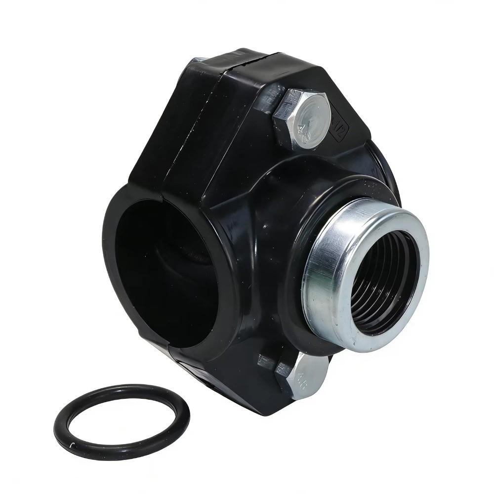 Three Way Saddle Thread Connector Female Thread Reducing Coupling New Pipe Clamp PE Water Pipe