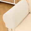 2pcs/1set Modern Simple Household Sofa Armrest Gloves Thickened Anti-dirty Home Fabric Protective Cover Simple Solid Colour