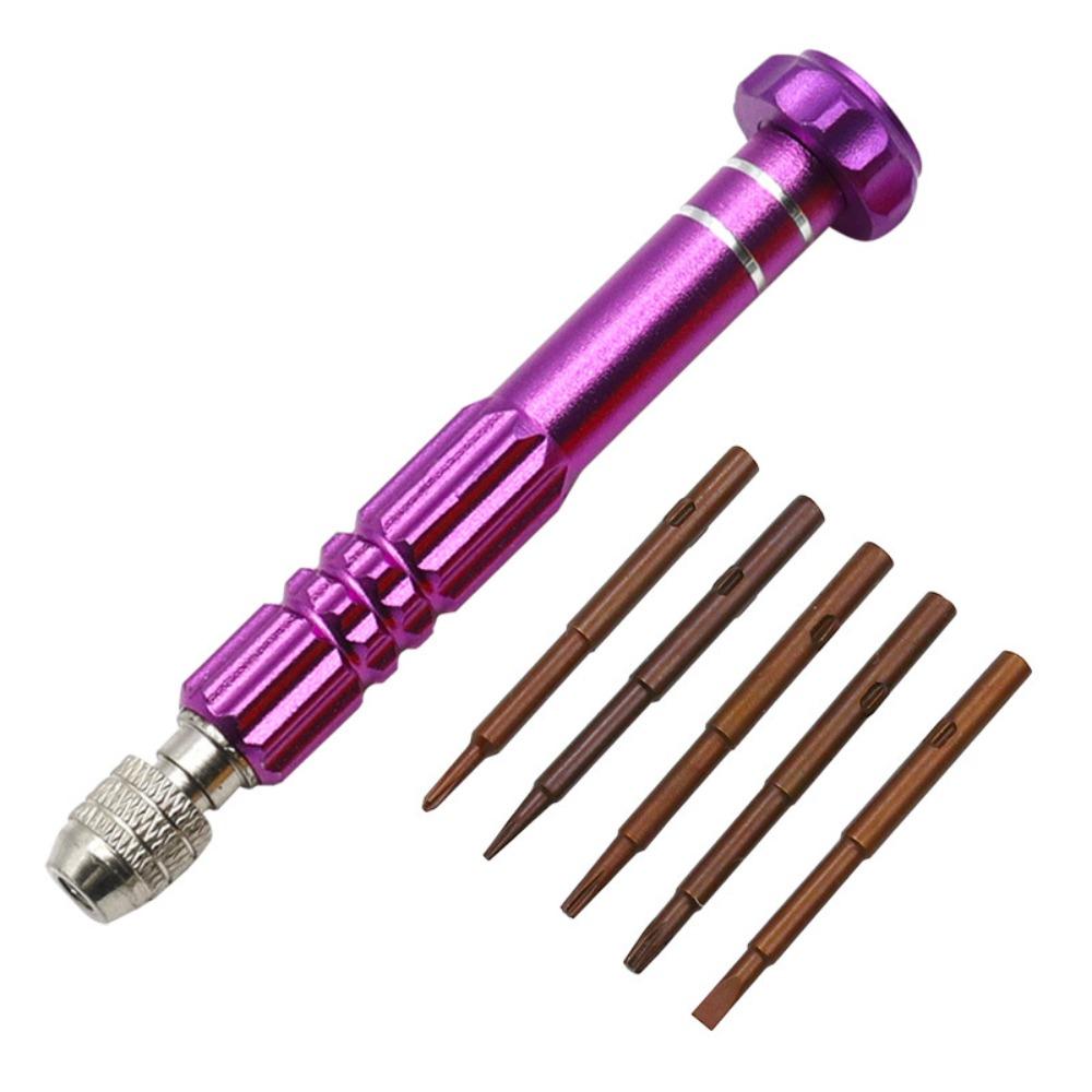 2Pcs 5 In 1 Eyeglass Screwdriver Precision Cross Screwdriver Multifunction Screwdriver Set