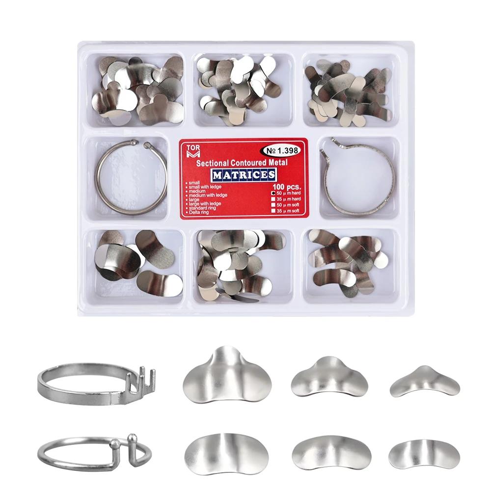 

Стоматологические секционные контурные металлические матрицы матрица с пружинным зажимом № 1.330 резиновое зажимное/разделительное кольцо стоматологические инструменты