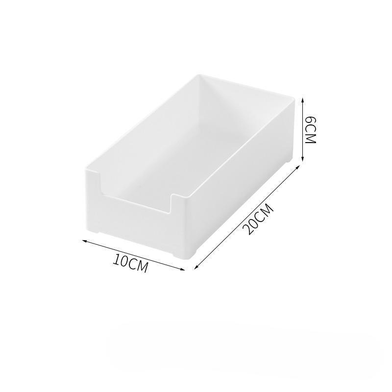 Organizér na dělicí box do zásuvek, úložný box na stůl, kuchyňský obdélníkový úložný box, plastový malý box