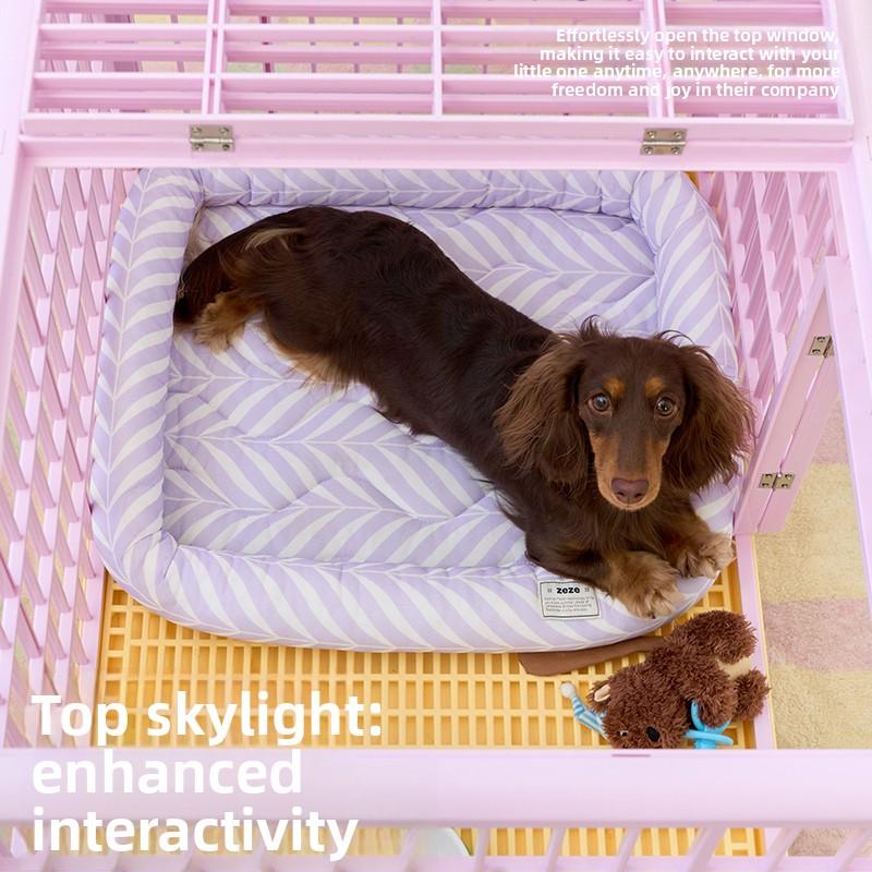 Indoor Dog Crate for Medium Small Dogs Pet Playpen with Escape-Proof Lock Portable Puppy Cage Home Training Kennel Carrier