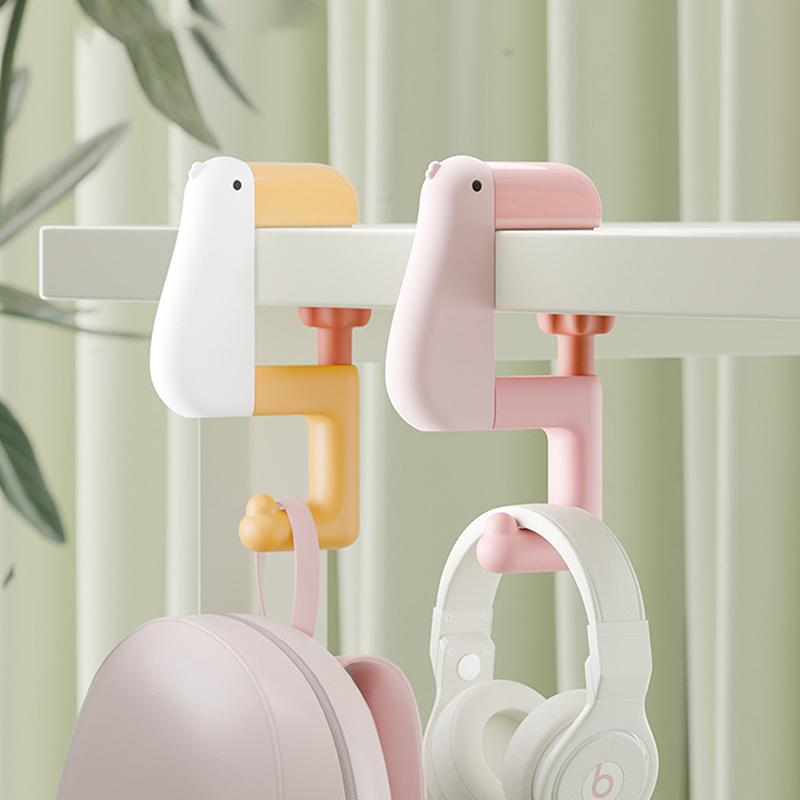 Thinking Duck Portable Hook Hanging Decor Table Wallet Bag Hook Wall Hanger Bracket Handbag Non Punching Student Office Supplies