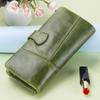 Women Genuine Leather Long Wallets Retro Cowhide Multifunctional Coin Purse Multi Slot Large Capacity Card Bag Clutch High Quality Wallet