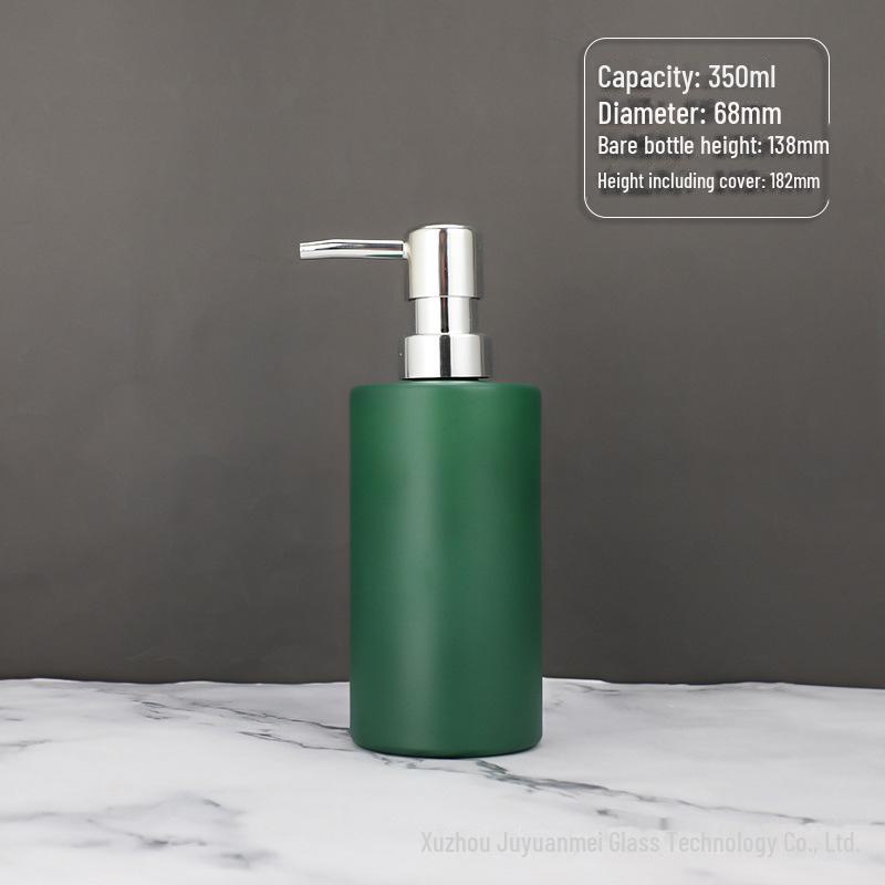 Nordic Style Glass Lotion & Soap Bottle for Home, Hand Sanitizer, and Hotel Shower Gel