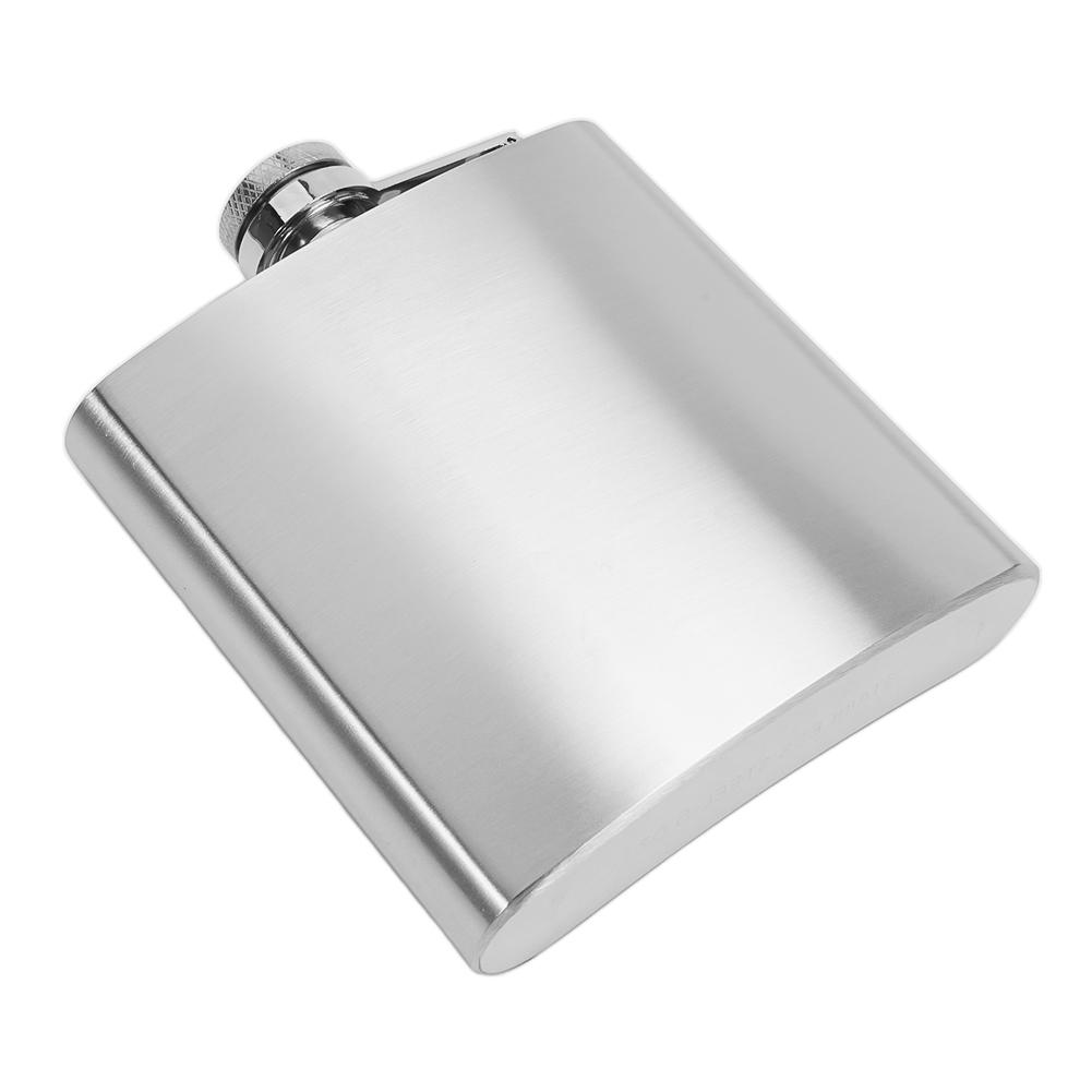 Fiaschetta da 168ml/6oz Grande Capacità Acciaio Inossidabile Argento