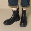 Fashion New Autumn Winter Women Boot Platform Shoes for Women Round Toe Short Boots Fashion Boots Chunky Heel Knight Boots Handmade