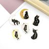 Cat Moon Enamel Pins Love Ice Cream Cat Coffee Planet Wizard Glasses Magic Book Alloy Brooch Badge Punk Jewelry