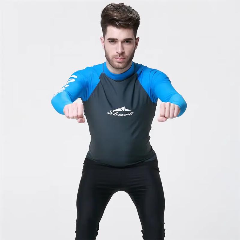 SBART Men s Long Sleeve Split Wetsuit Top 2XL